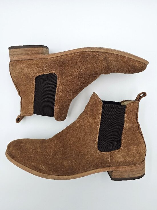 Shoe the Bear Brown Suede Leather Chelsea Boots Men\'s Size US 10 EU 43 UK 9